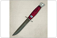 Финка-2  стабилизированная карельская береза, 95х18, алюминий : фото 2