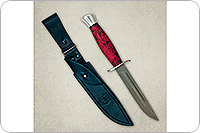 Финка-2  стабилизированная карельская береза, 95х18, алюминий : фото 4