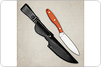 Нож Канадский малый (траппер) накладки микарта, 95х18, цельнометаллический : фото 4