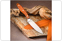 Нож Канадский малый (траппер) накладки микарта, 95х18, цельнометаллический : фото 7