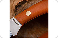 Нож Канадский малый (траппер) накладки микарта, 95х18, цельнометаллический : фото 9