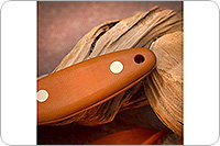 Нож Канадский малый (траппер) накладки микарта, 95х18, цельнометаллический : фото 10