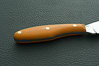 Нож Канадский средний (траппер) накладки микарта, 95х18, цельнометаллический : фото 5