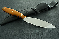 Нож Канадский средний (траппер) накладки микарта, 95х18, цельнометаллический : фото 10