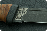 Нож Бекас береста, d2, текстолит : фото 8