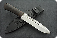 Нож Скорпион наборная кожа, 50х14мф, текстолит : фото 6