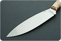 Нож Канадский средний (траппер) накладки стабилизированная карельская береза, 95х18, цельнометаллический : фото 3