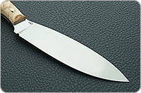 Нож Канадский средний (траппер) накладки стабилизированная карельская береза, 95х18, цельнометаллический : фото 4