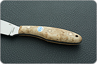 Нож Канадский средний (траппер) накладки стабилизированная карельская береза, 95х18, цельнометаллический : фото 6