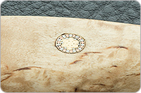 Нож Канадский средний (траппер) накладки стабилизированная карельская береза, 95х18, цельнометаллический : фото 8