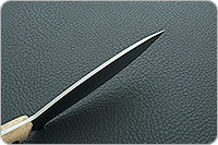 Нож Канадский средний (траппер) накладки стабилизированная карельская береза, 95х18, цельнометаллический : фото 9