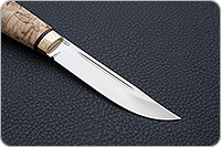 Нож Финка-Лаппи карельская береза, n690, латунь : фото 2