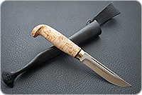 Нож Финка-Лаппи карельская береза, n690, латунь : фото 5