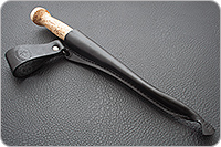 Нож Финка-Лаппи карельская береза, n690, латунь : фото 6