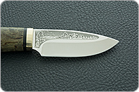 Нож Добрый стабилизированная карельская береза, s390, латунь : фото 7