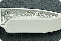 Нож Добрый стабилизированная карельская береза, s390, латунь : фото 8