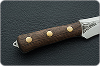 Нож Ирбис накладки орех, aus-8, цельнометаллический : фото 3