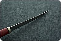 Нож Белуга стабилизированная карельская береза, d2, латунь : фото 7