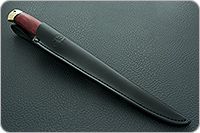 Нож Белуга стабилизированная карельская береза, d2, латунь : фото 9