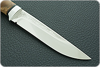 Нож Лиса кап березовый, 95х18, алюминий : фото 2