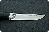 Нож Бекас наборная кожа, k390, алюминий : фото 4