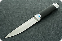 Нож Пескарь граб - черное дерево, s390, алюминий : фото 2