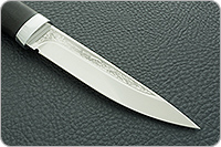 Нож Пескарь граб - черное дерево, s390, алюминий : фото 4