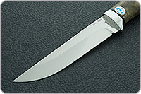 Нож Лиса стабилизированная карельская береза, 95х18, алюминий : фото 3