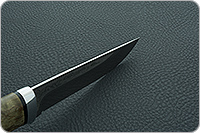 Нож Лиса стабилизированная карельская береза, 95х18, алюминий : фото 9