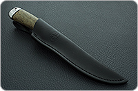 Нож Лиса стабилизированная карельская береза, 95х18, алюминий : фото 11