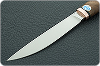 Нож Якут орех, d2, медь : фото 3