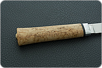 Нож Бурятский средний карельская береза, cpr, алюминий : фото 5