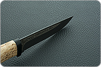 Нож Лиса карельская береза, 100х13м, текстолит : фото 6