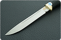 Нож Финка-3 наборная кожа, 50х14мф, латунь : фото 3