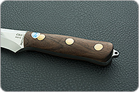 Нож Ирбис накладки орех, 95х18, цельнометаллический : фото 6