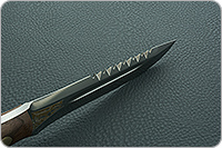 Нож Ирбис накладки орех, 95х18, цельнометаллический : фото 9