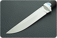 Нож Лиса граб - черное дерево, 95х18, алюминий : фото 3