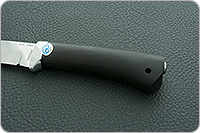 Нож Лиса граб - черное дерево, 95х18, алюминий : фото 6