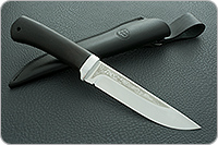 Нож Лиса граб - черное дерево, 95х18, алюминий : фото 11