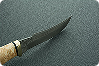 Нож Клык стабилизированная карельская береза, 100х13м, латунь : фото 6