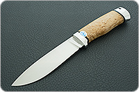 Нож Пилигрим карельская береза, d2, алюминий : фото 2