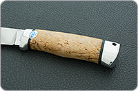 Нож Пилигрим карельская береза, d2, алюминий : фото 6