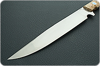 Нож Шериф накладки карельская береза, 95х18, цельнометаллический : фото 3