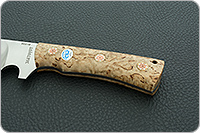 Нож Шериф накладки карельская береза, 95х18, цельнометаллический : фото 6