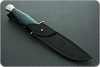 Нож Финка-2 стабилизированная карельская береза, 100х13м, алюминий : фото 7