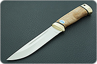 Нож Бекас кап березовый, s390, латунь : фото 2