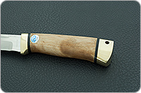 Нож Бекас кап березовый, s390, латунь : фото 6