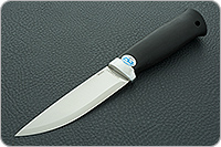 Нож Кузюк граб - черное дерево, м-390, алюминий : фото 2