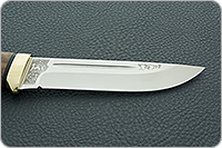 Нож Бекас орех, n690, латунь : фото 7