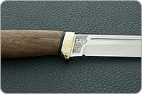 Нож Бекас орех, n690, латунь : фото 8